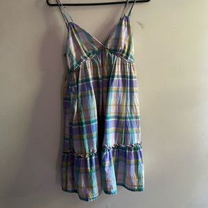 PURPLE PLAID sun dress